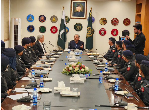 Mohsin Naqvi meets newly appointed Frontier Constabulary Officers, emphasizes role in security, public service
