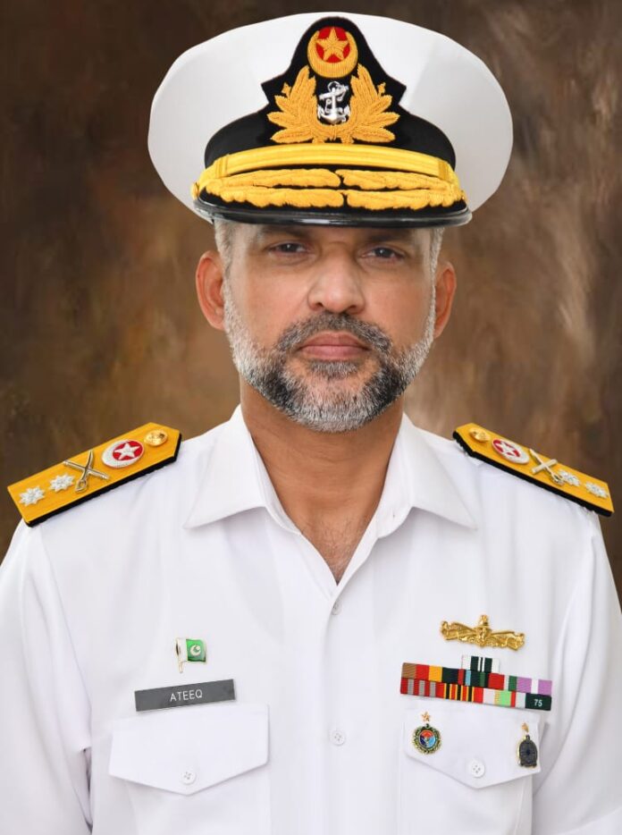 Commodore Ateeq ur Rehman promoted to rank of Rear Admiral