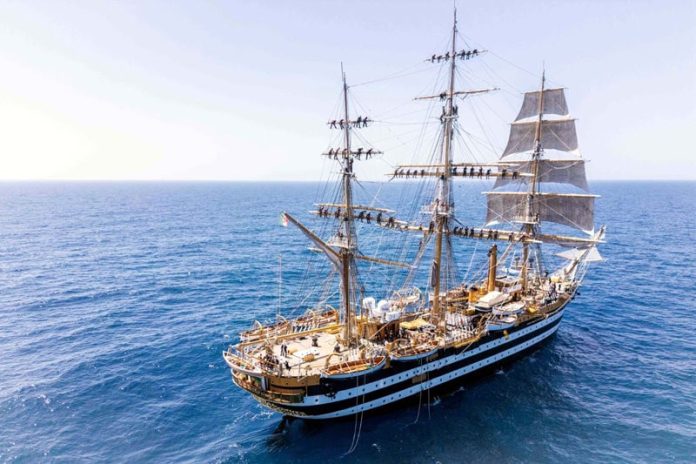Italian Navy Ship Amerigo Vespucci visits Karachi