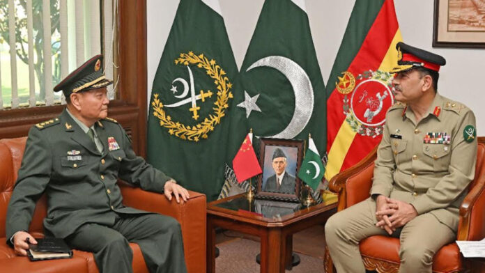 Chinese’s high level delegation led by Gen Zhang Youxia visits GHQ, meets COAS