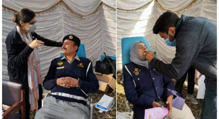 Medical camp organizes for police officers
