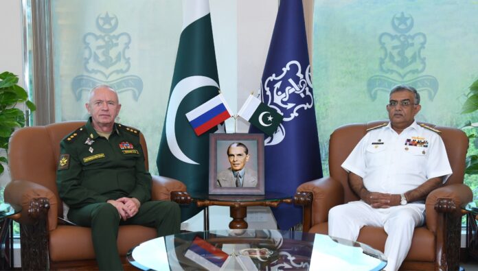 Russian Deputy Minister for Defence calls on Naval Chief at NHQ