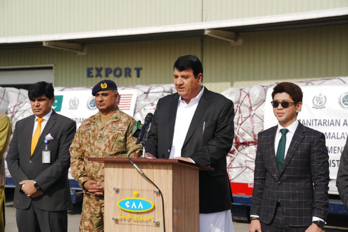 NDMA sends 40 tons of aid to flood-hit Malaysia