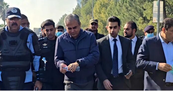 Interior Minister Mohsin Naqvi visits D-Chowk to review security arrangements