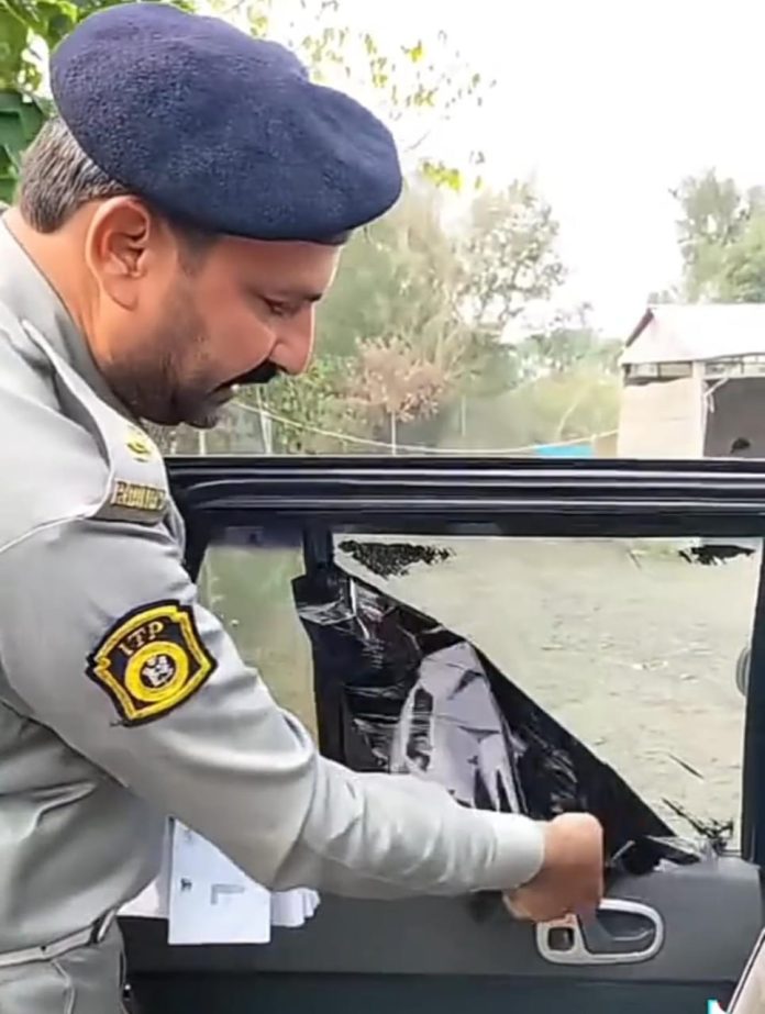 ITP intensify crackdown against tinted glasses vehicles
