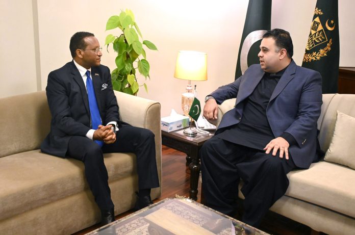 Ethiopian envoy calls on SAPM Fahad Haroon