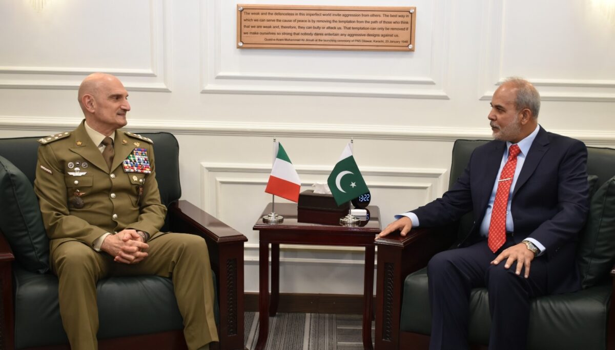 Italian Defence Secretary General calls on Secretary Defence Production