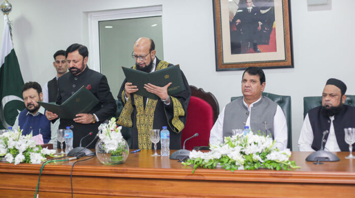 Raja Shah Baz takes oath as Chief Election Commission of GB