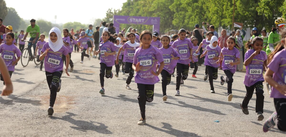 Capital’s school children participate in YourPace Kid’s Trail Pakistan Race