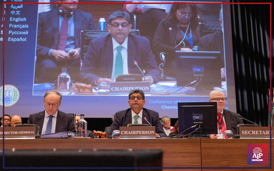 Pakistan elected as chair of CWC’s  Conference of States Parties