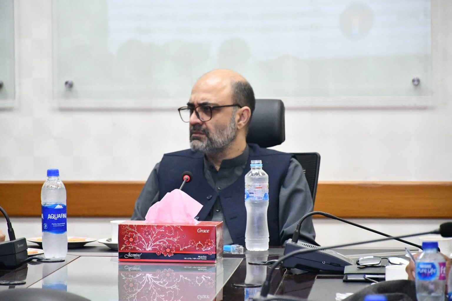 Tehsil chairmen, tribal elders discuss development process with Dr. Aamer Abdullah