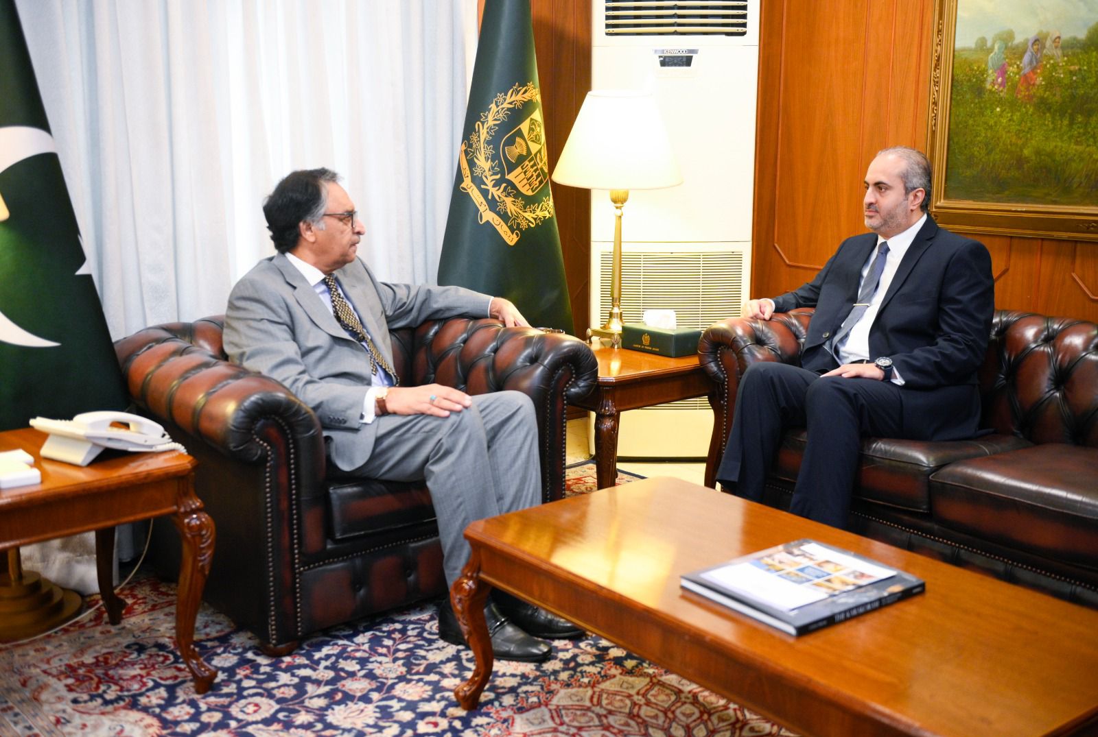 FM Jilani discusses cooperation with envoys of Finland, Nepal, and Qatar