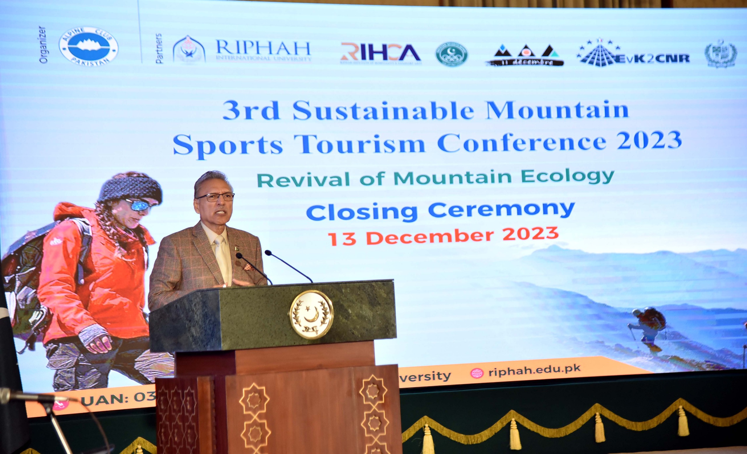 Pakistan’s huge scope of sports tourism needs regulation, infrastructure facilities: President