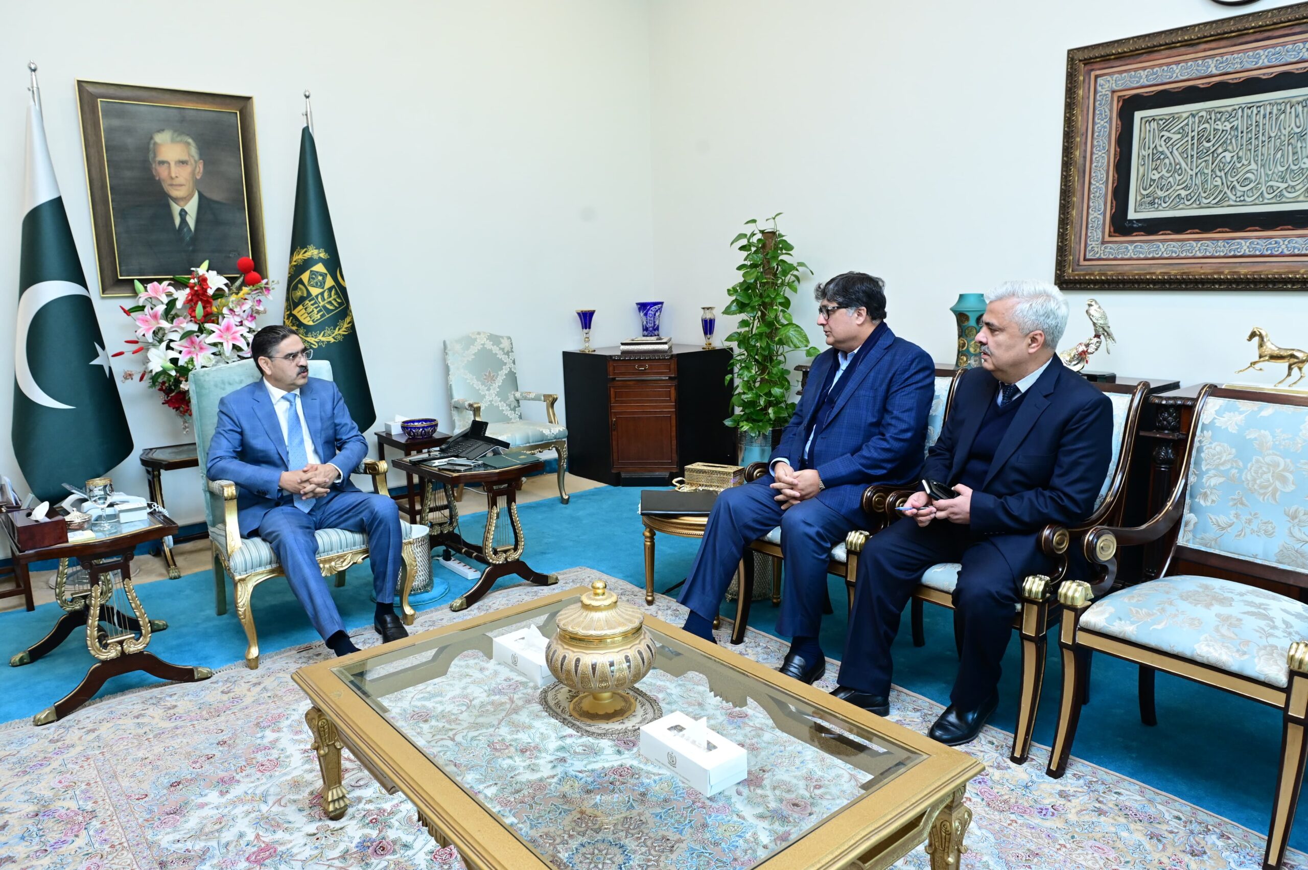 Fawad briefs PM about privatisation process of state-owned enterprises