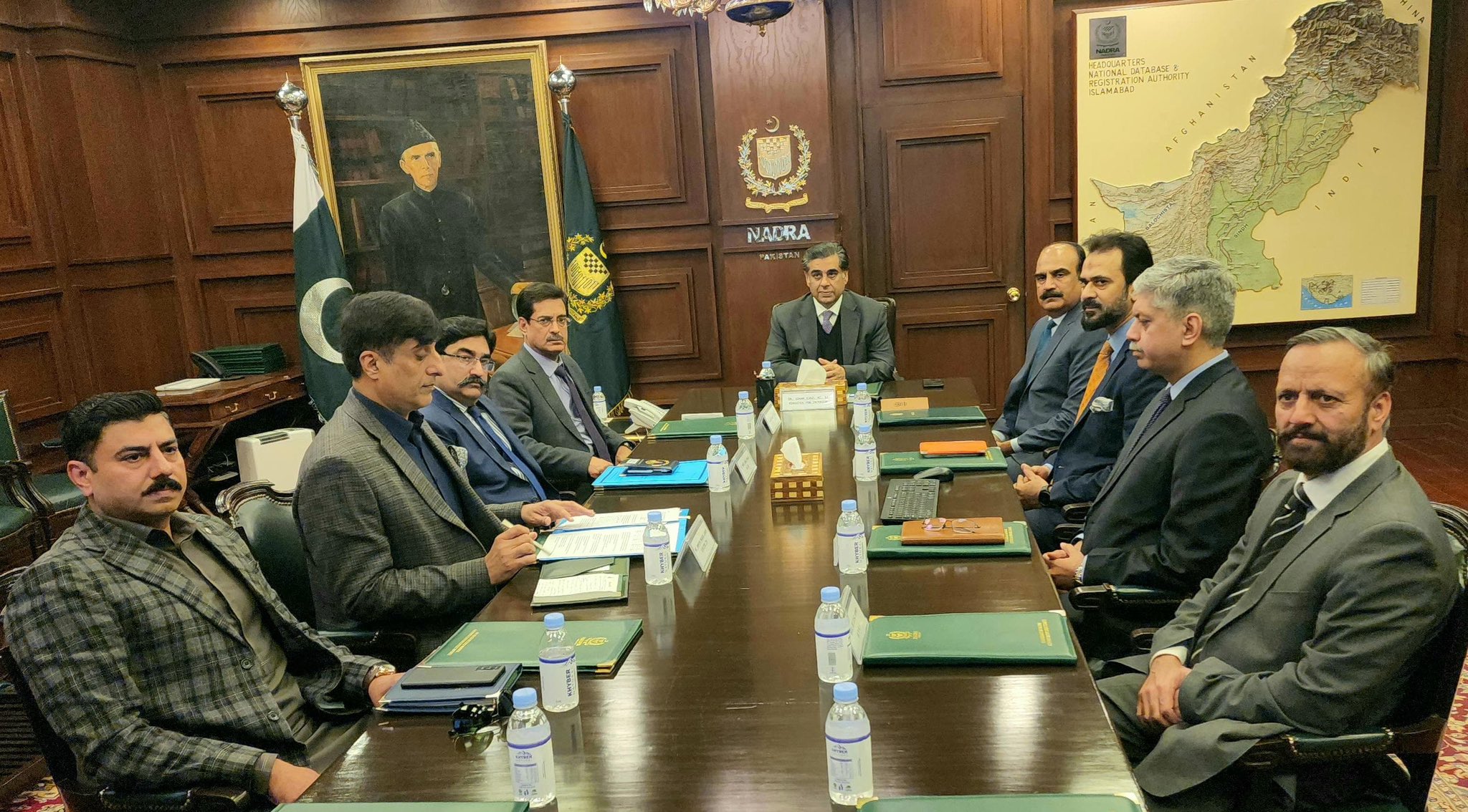 Caretaker Interior minister Dr. Gohar visits NADRA headquarters