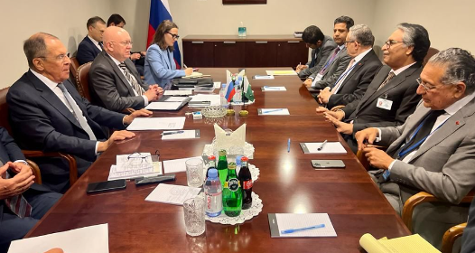 FMs of Pakistan, Russia review progress on bilateral relations