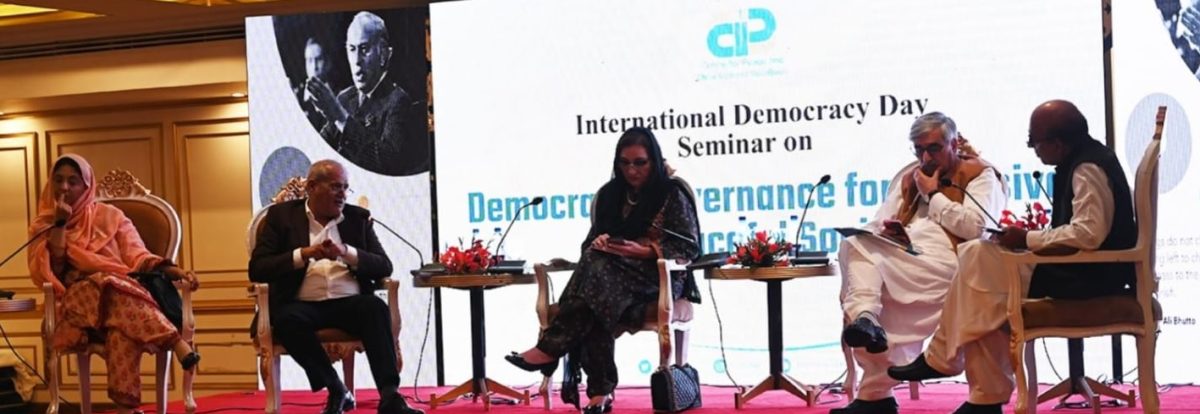 Paradigm shift in political system must for strengthening democracy to save Pakistan: Speakers
