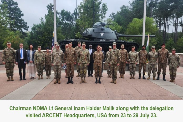 Chairman NDMA along with delegation paid visit to US