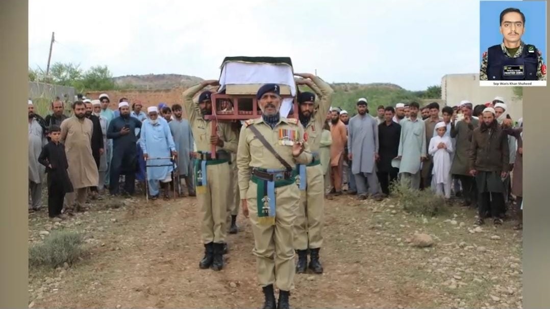 Shaheed Sepoy Waris Khan laid to rest with full military honours