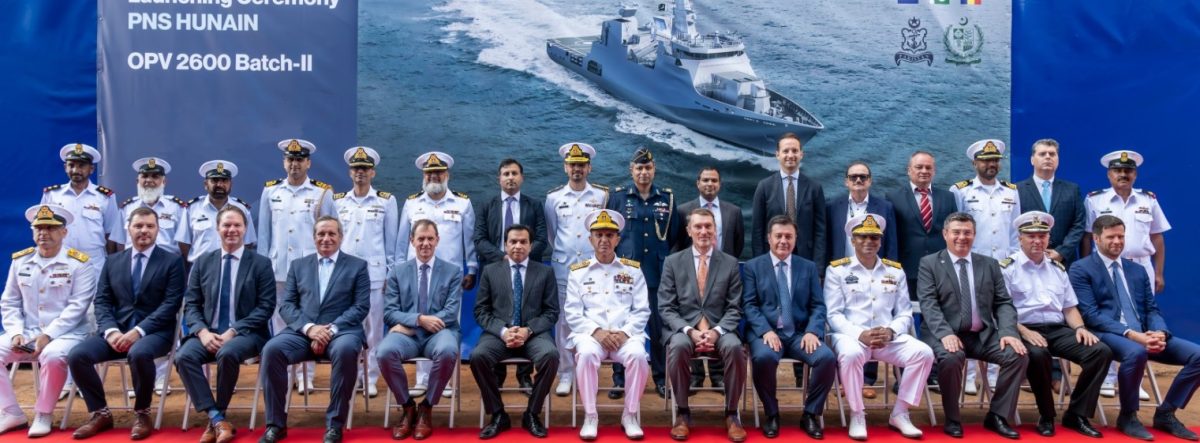 Pakistan Navy’s offshore patrol vessel launching ceremony held in Romania